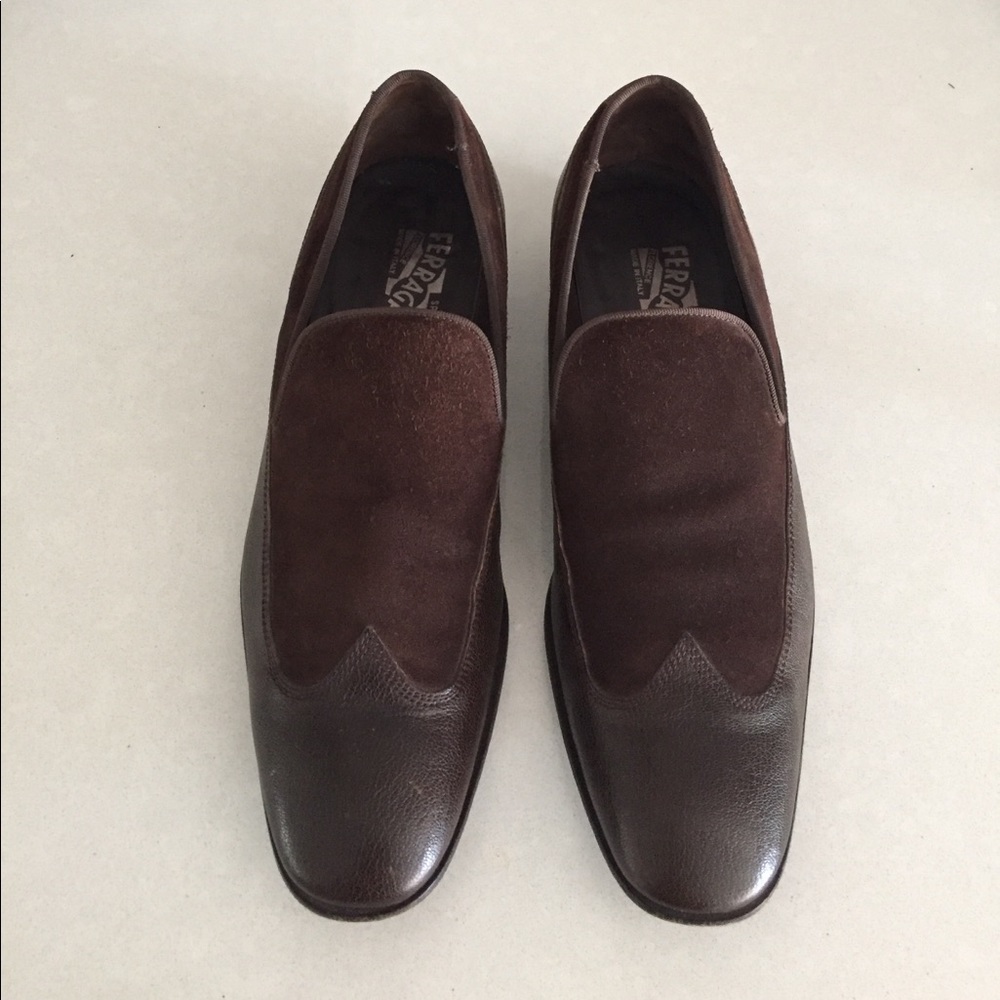 FERRAGAMO wingtip slippers. Used but in very good condition!